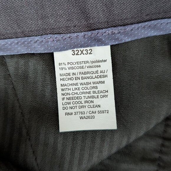 NWT Perry Ellis Travel Luxe Pants Navy - Men’s 32x32 Straight Fit - Picture 6 of 6